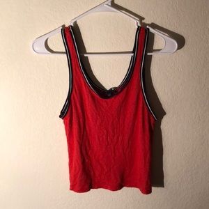 Red Cropped Tank
